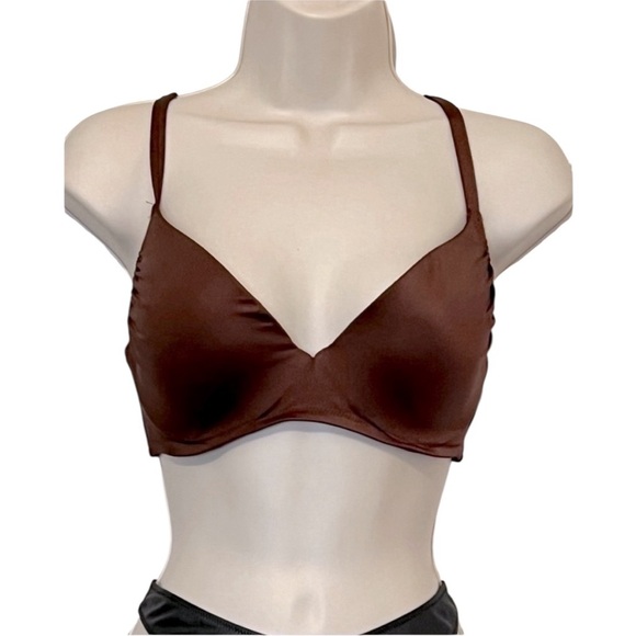 Shade & Shore Bikini Top, Adjustable Straps, Color Brown, Size 34D, NWT - Picture 1 of 6